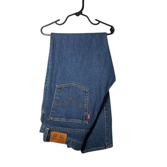 Levis Womens High-Waisted Straight-Leg Denim Jeans Size 28 NWOT Classic Blue - Picture 2 of 5
